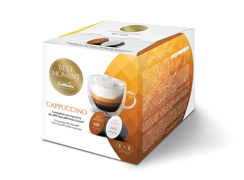 Cappuccino (1 kapsula), saderīga ar Nescafe Dolce Gusto automātiem  